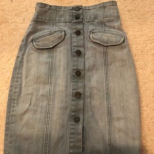 HIGH WAIST 7 FOR ALL MNKD SKIRT (Size 24) - RARE!